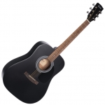 Cort akusztikus gitár, matt fekete