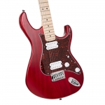 Cort elektromos gitár, Powersound HH hangszedővel, nyílt pórusú vörös