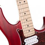 Cort elektromos gitár, Powersound HH hangszedővel, nyílt pórusú vörös