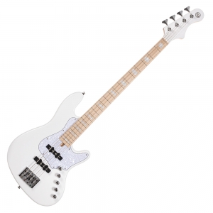 Cort elektromos basszusgitár, prémium tokkal, fehér