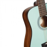 Cort akusztikus mini gitár, mentazöld, tokkal - elérhető 2026 júliusa után